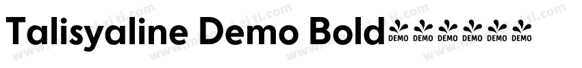 Talisyaline Demo Bold字体转换